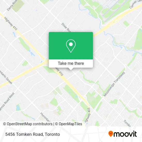 5456 Tomken Road map