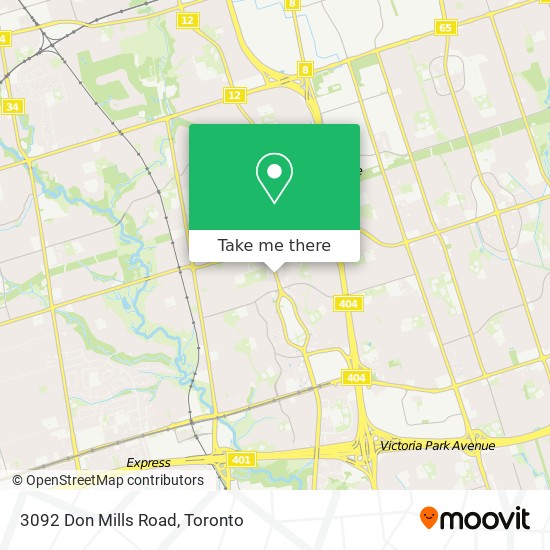 3092 Don Mills Road map