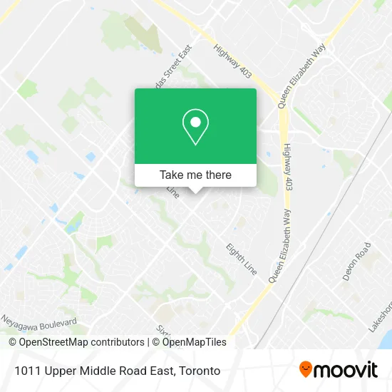 1011 Upper Middle Road East map