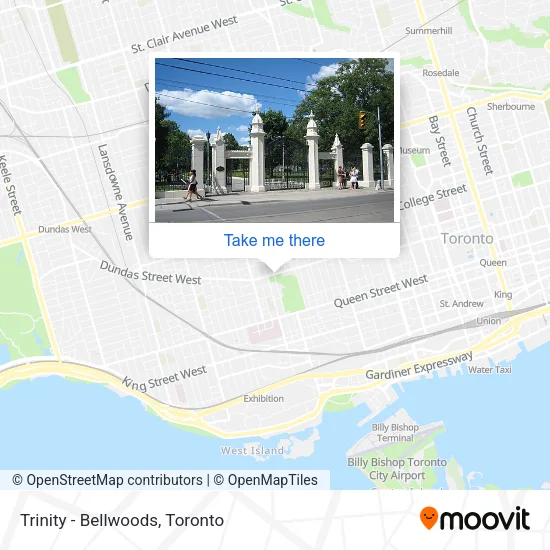 Trinity - Bellwoods map