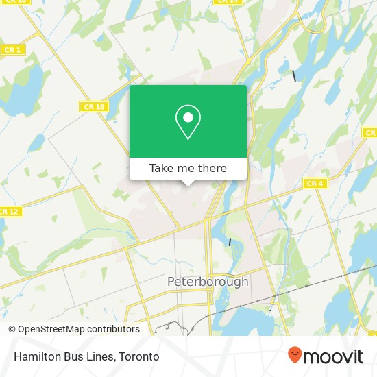 Hamilton Bus Lines map