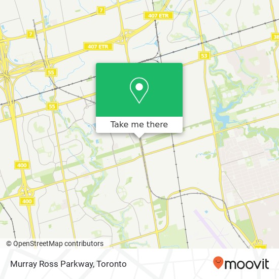 Murray Ross Parkway map