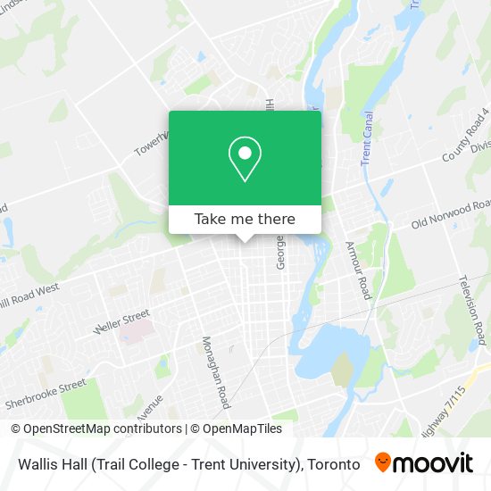 Wallis Hall (Trail College - Trent University) map