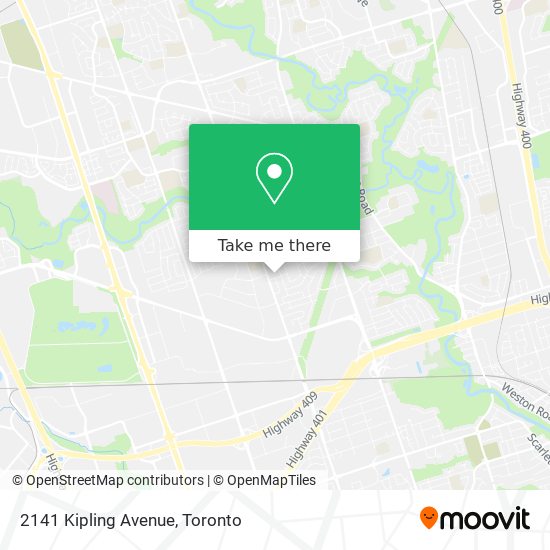 2141 Kipling Avenue map