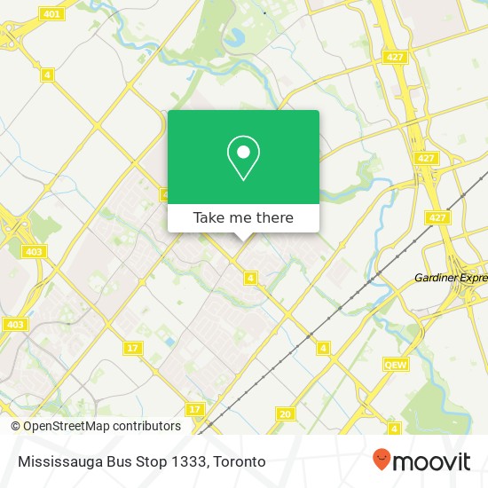 Mississauga Bus Stop 1333 plan