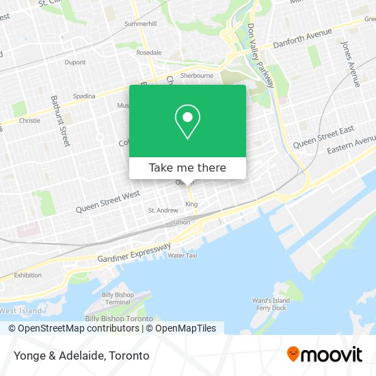 Yonge & Adelaide map