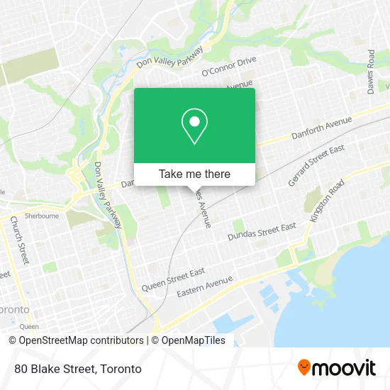 80 Blake Street map