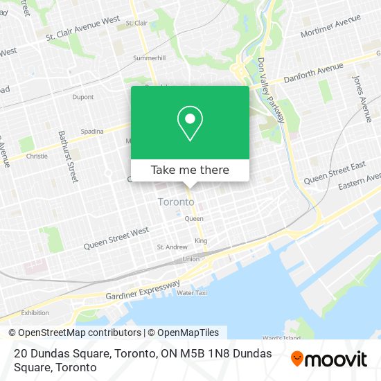 20 Dundas Square, Toronto, ON M5B 1N8 Dundas Square map