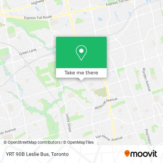 YRT 90B Leslie Bus plan