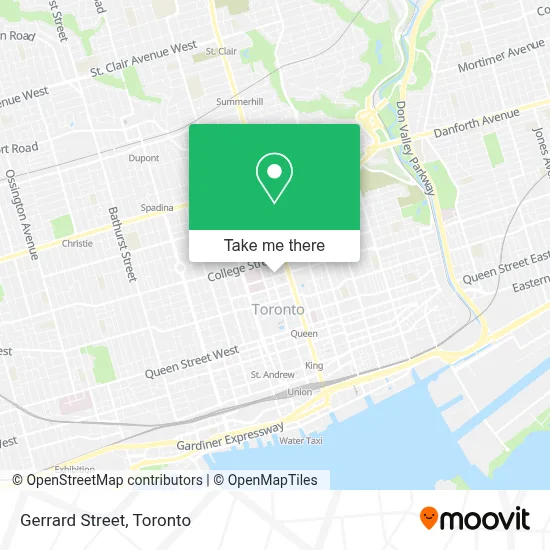 Gerrard Street map
