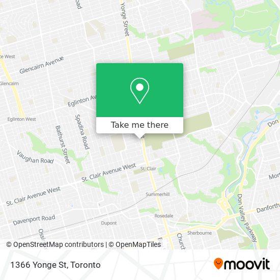 1366 Yonge St map