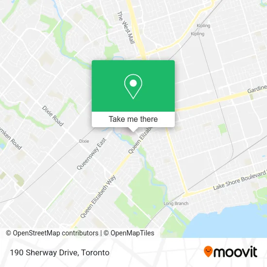 190 Sherway Drive map