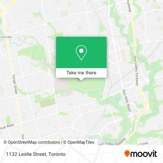 1132 Leslie Street map