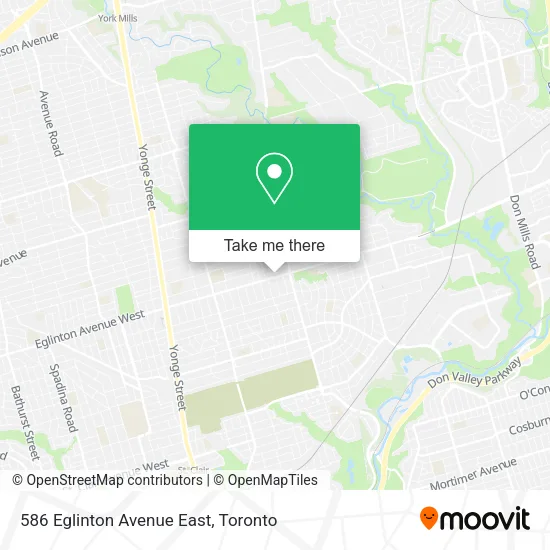 586 Eglinton Avenue East map
