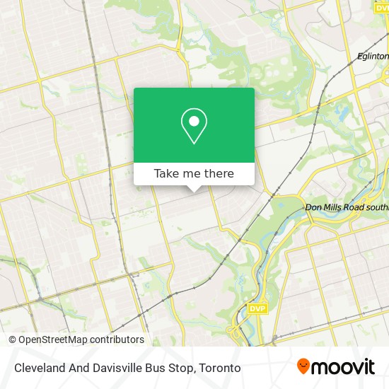 Cleveland And Davisville Bus Stop map