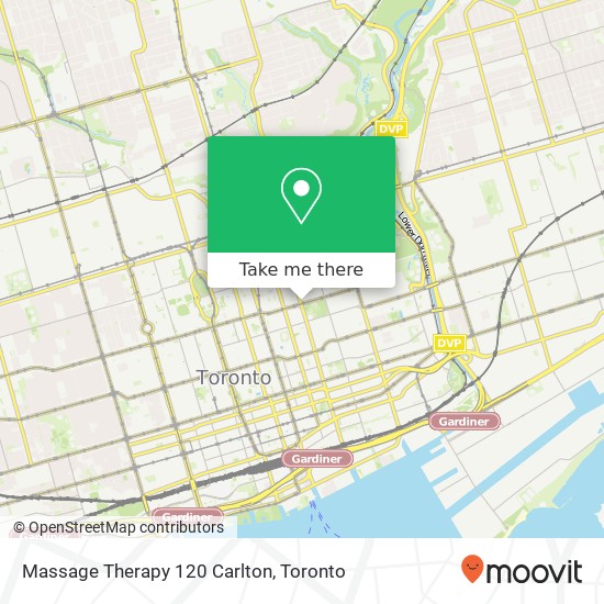 Massage Therapy 120 Carlton map