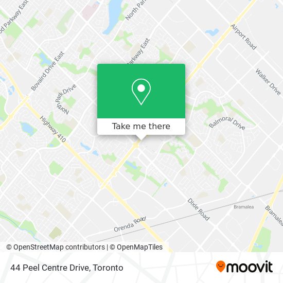 44 Peel Centre Drive map