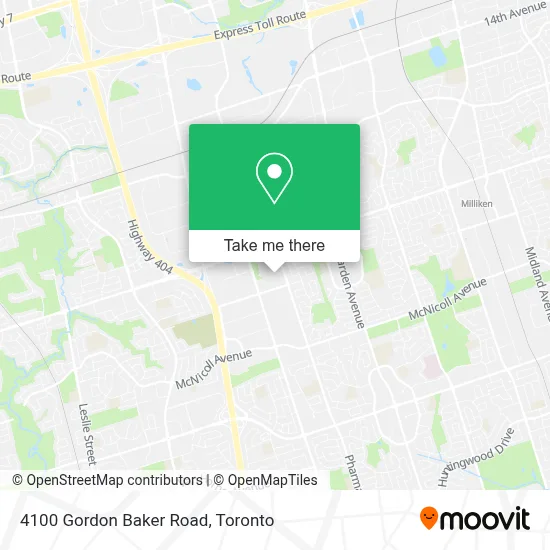 4100 Gordon Baker Road map