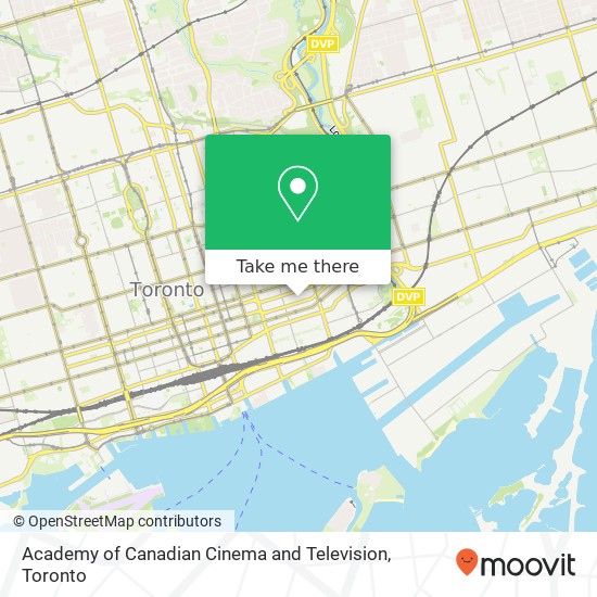 Academy of Canadian Cinema and Television map