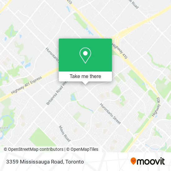 3359 Mississauga Road map