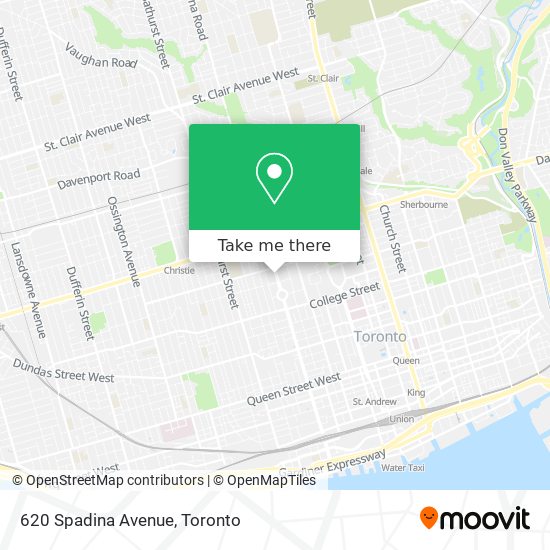 620 Spadina Avenue map