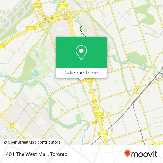 401 The West Mall map