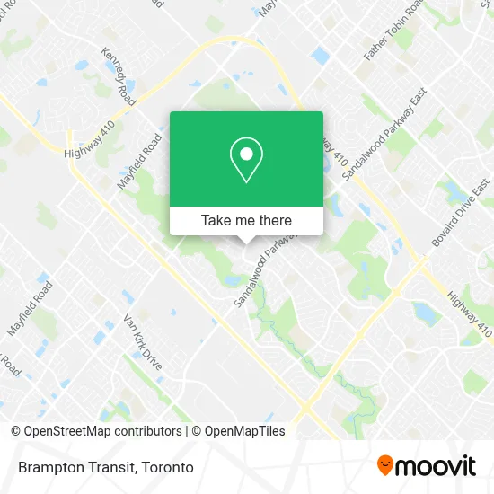 Brampton Transit map