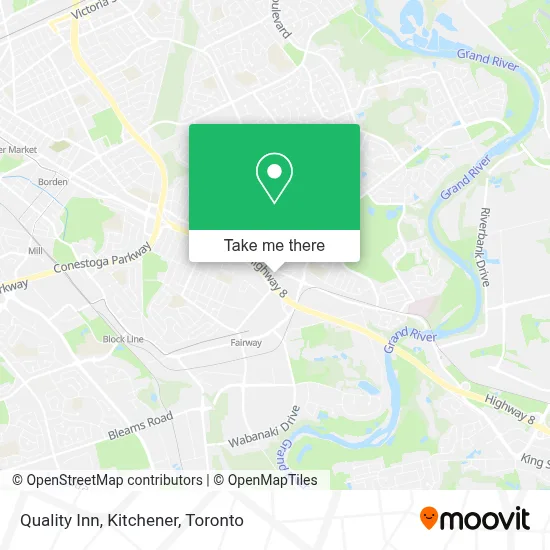 Quality Inn, Kitchener map