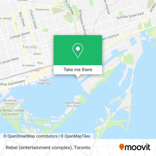 Rebel (entertainment complex) map