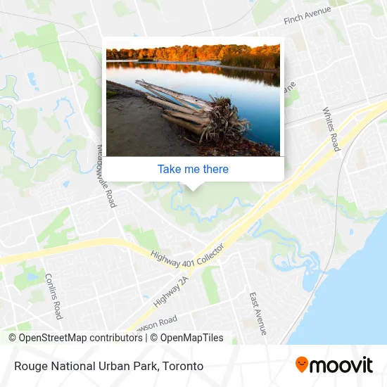 Rouge National Urban Park map