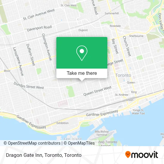 Dragon Gate Inn, Toronto map