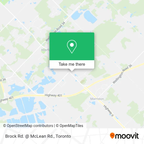 Brock Rd. @ McLean Rd. map