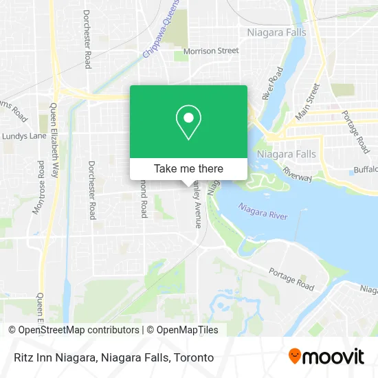 Ritz Inn Niagara, Niagara Falls map