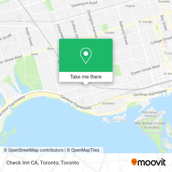 Check Inn CA, Toronto map