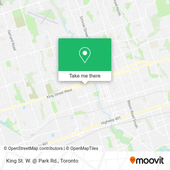 King St. W. @ Park Rd. map