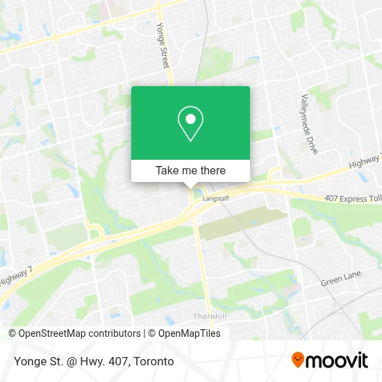 Yonge St. @ Hwy. 407 map