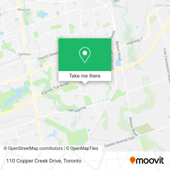 110 Copper Creek Drive map