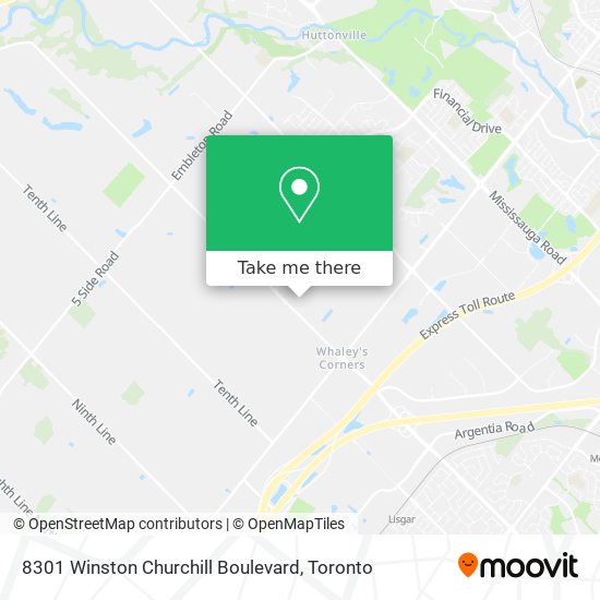 8301 Winston Churchill Boulevard map