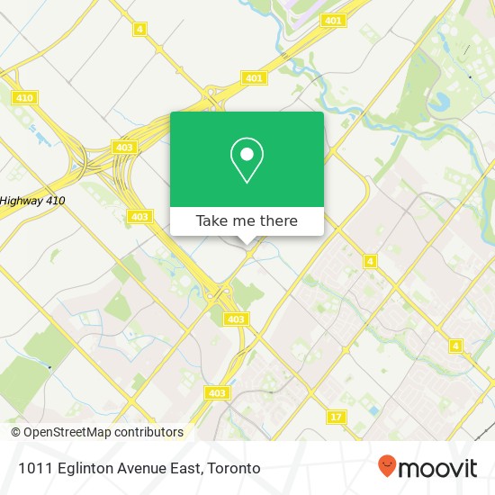 1011 Eglinton Avenue East map