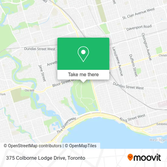 375 Colborne Lodge Drive map