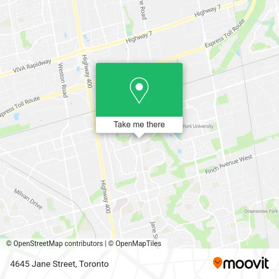 4645 Jane Street map