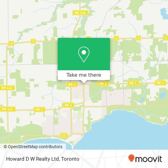 Howard D W Realty Ltd map