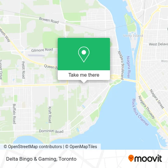 Delta Bingo & Gaming map