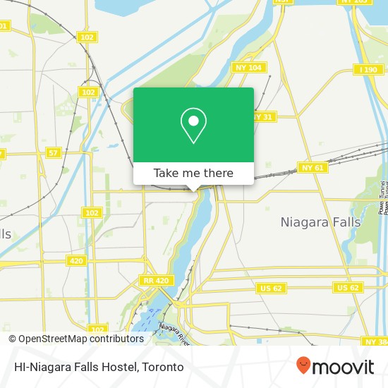 HI-Niagara Falls Hostel map