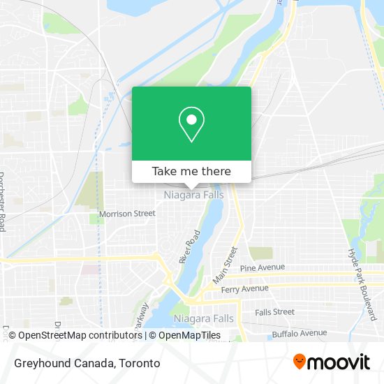 Greyhound Canada map