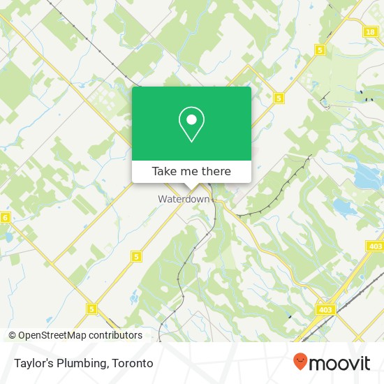 Taylor's Plumbing map