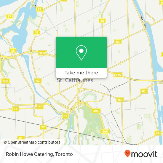 Robin Howe Catering map