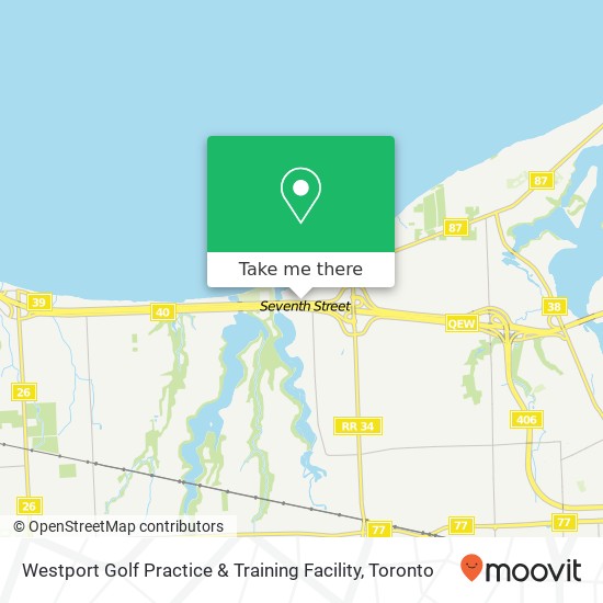 Westport Golf Practice & Training Facility map