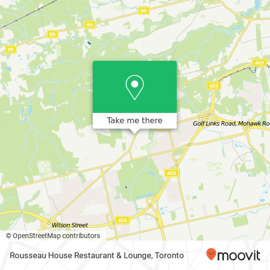 Rousseau House Restaurant & Lounge map