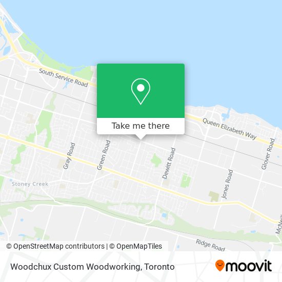 Woodchux Custom Woodworking map
